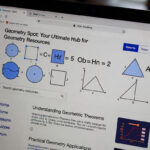 Screenshot of Geometry Spot homepage