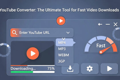 Illustration of the YouTube converter interface