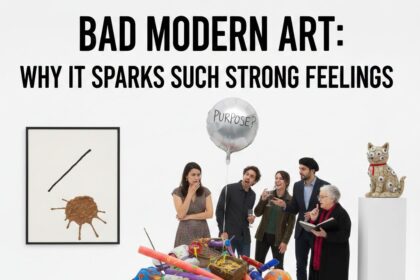 Abstract painting representing bad modern art