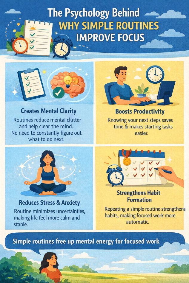 The Psychology Behind Why Simple Routines Improve Focus