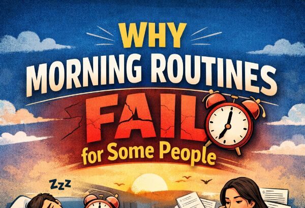 Table comparing common morning routine problems with their root causes and practical solutions.